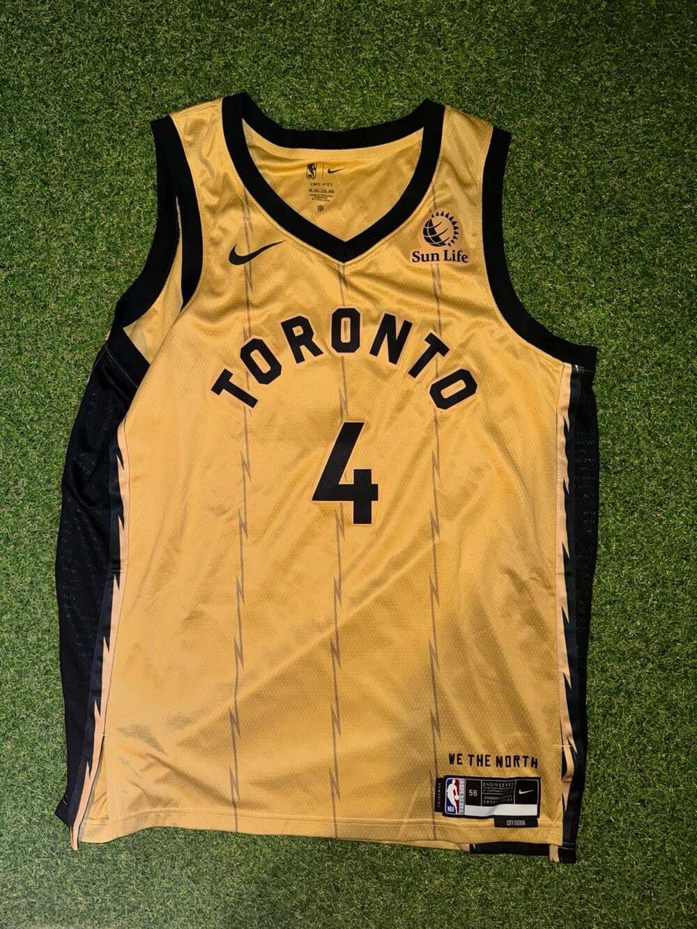 Nike Toronto Raptors Scottie Barnes Swingman Jersey Size 56 Gold